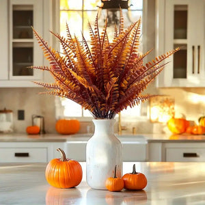 Artificial Autumn Fern Plant Foliage Stems