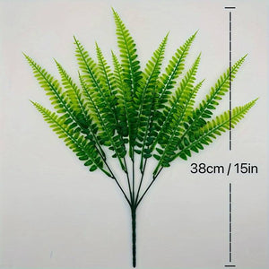 Artificial Green Fern Plant Foliage Stems