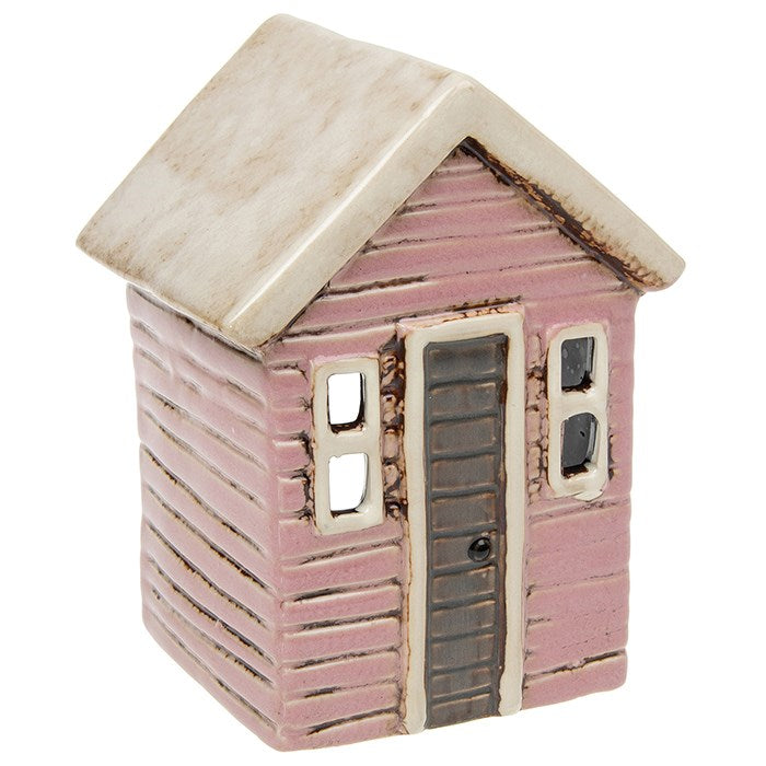 Pink Beach Hut | Village Pottery Tealight Holder