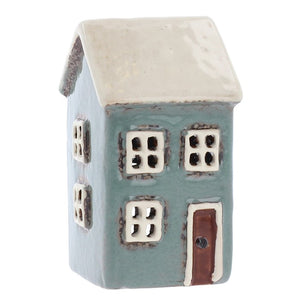 Dark Grey Small House | Village Pottery Tealight Holder