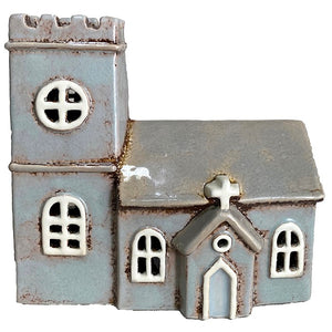 Grey Norman Church | Village Pottery Tealight Holder