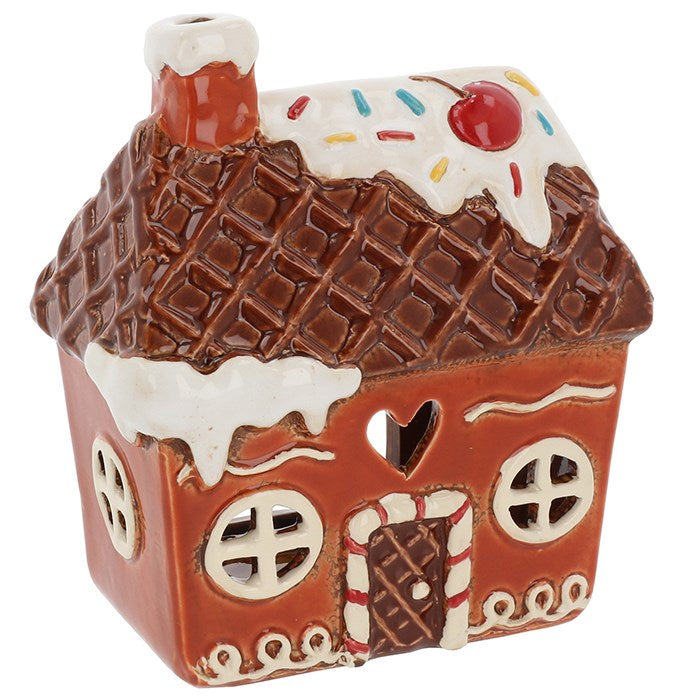 Gingerbread Waffle & Icing House | Village Pottery Tealight Holder