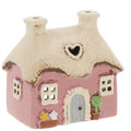 Pink Mini Heart Cottage | Village Pottery Tealight Holder