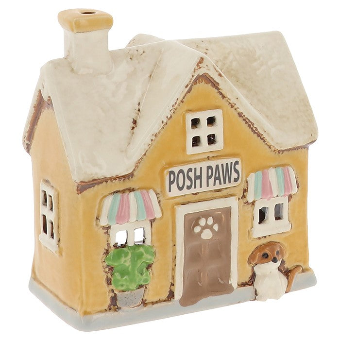 Yellow Posh Paws | Village Pottery Tealight Holder