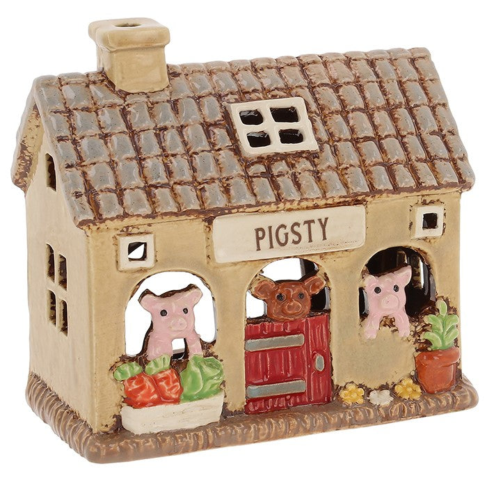 Beige Pig Sty | Village Pottery Tealight Holder