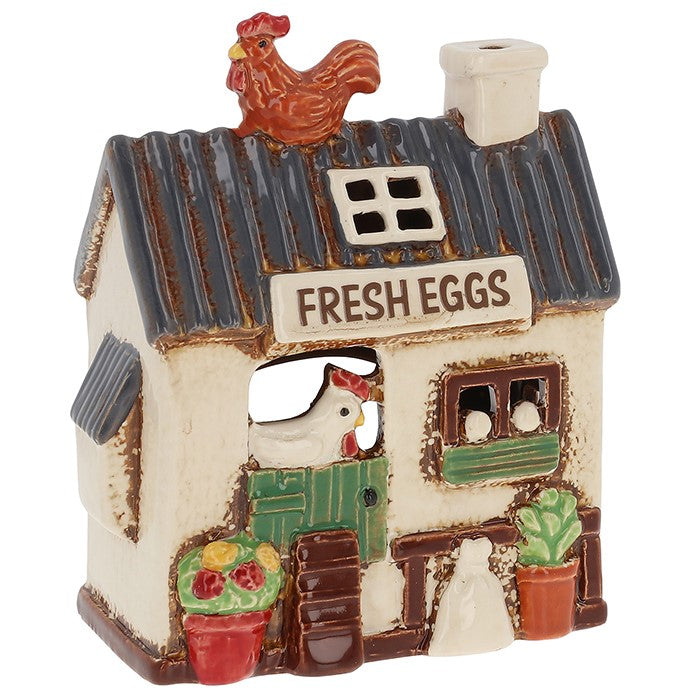 Beige Chicken Coop | Village Pottery Tealight Holder