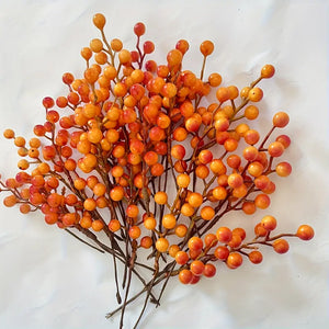 Artificial Autumn Orange Berry Stems