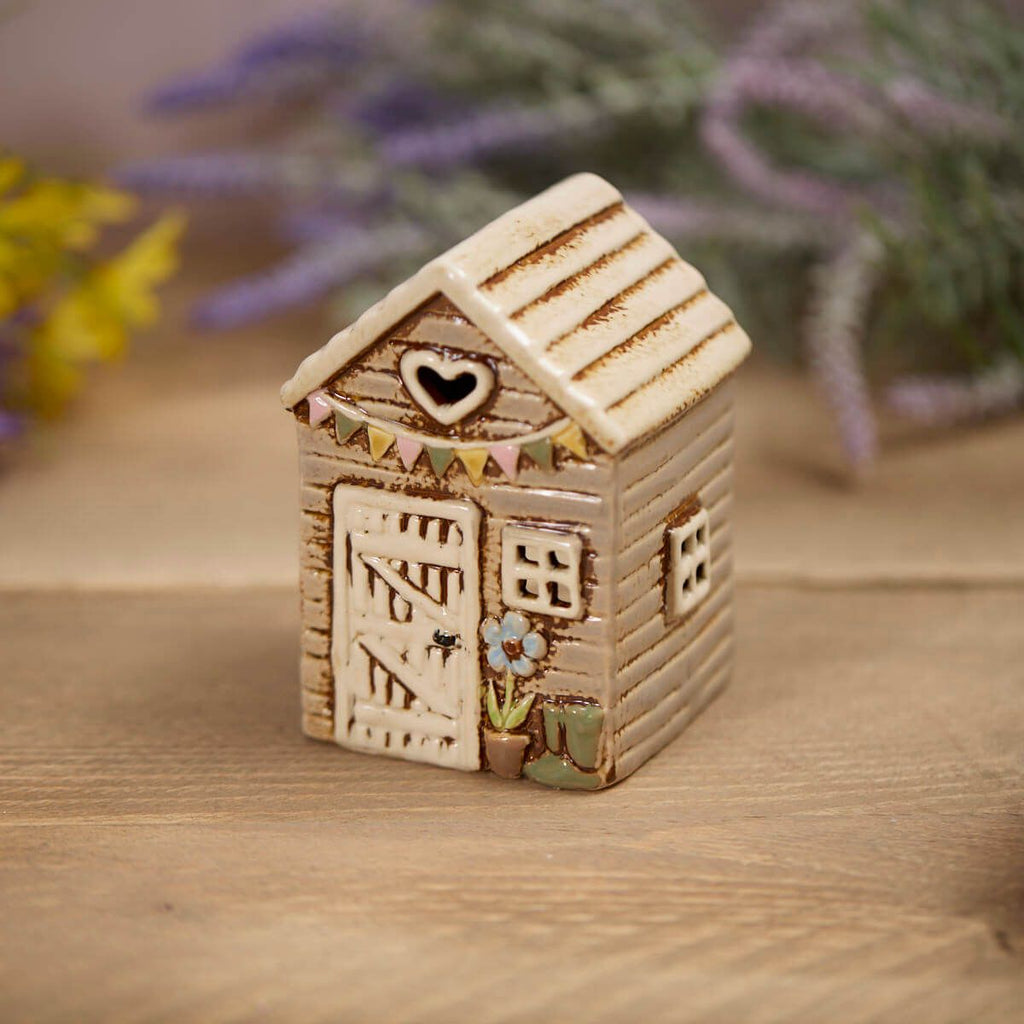 Grey Garden Shed | Village Pottery Tealight Holder