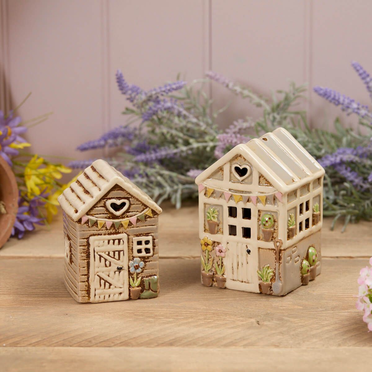 Grey Garden Shed | Village Pottery Tealight Holder