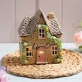 Beige Cottage Garden House | Village Pottery Tealight Holder
