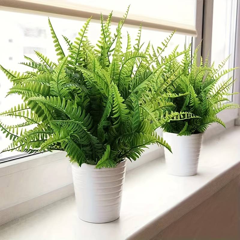 Artificial Green Fern Plant Foliage Stems