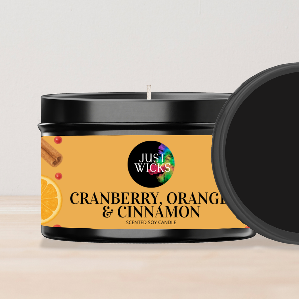 Cranberry, Orange & Cinnamon | Soy Tin Candle