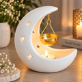 Crescent Moon White | Tealight Wax Burner
