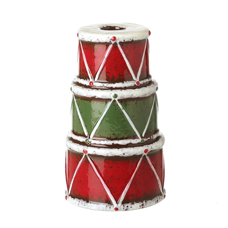 Ceramic Candle Holder - Drum Large