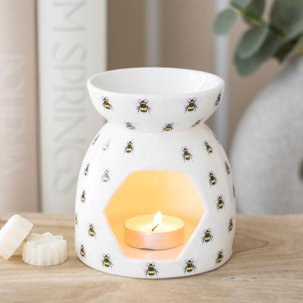 Bee Print | Tealight Wax Burner