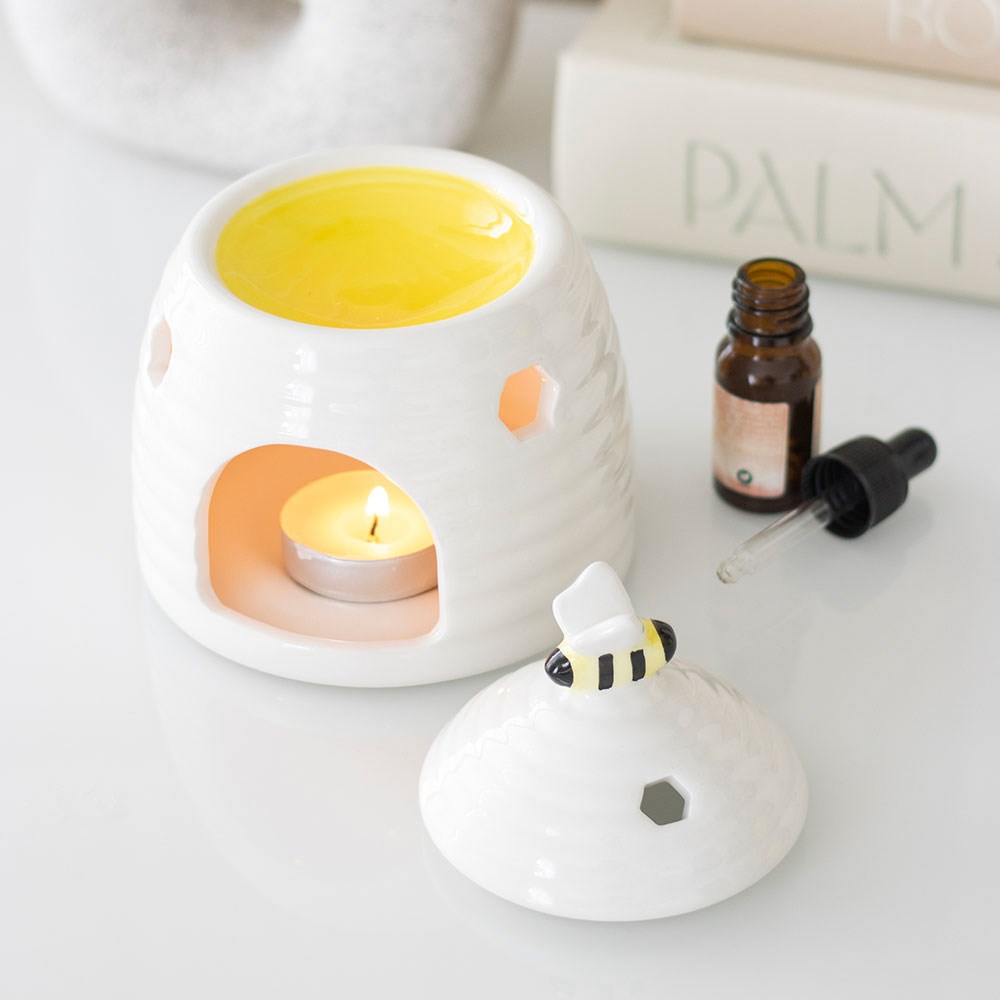 White Beehive | Tealight Wax Burner