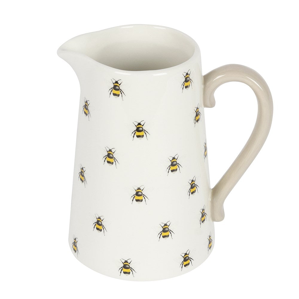 Bee Print Ceramic Jug