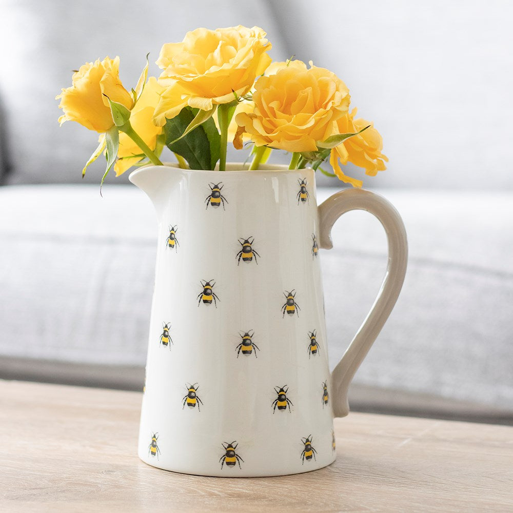 Bee Print Ceramic Jug