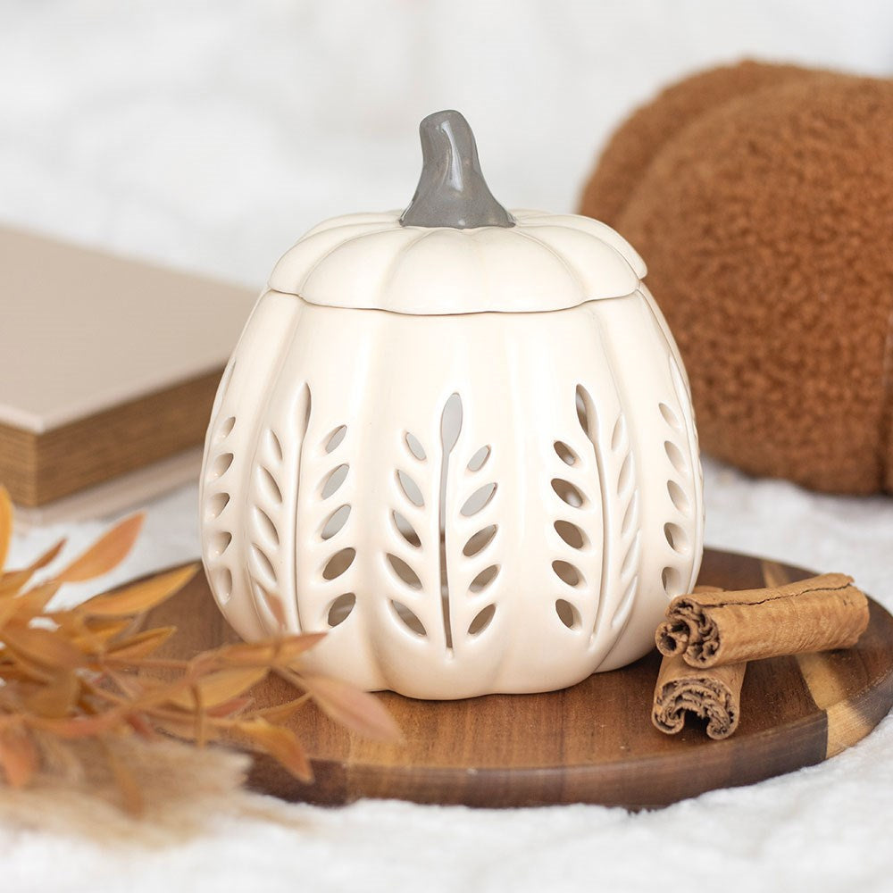 Pumpkin Off White | Tealight Wax Burner