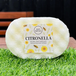 Citronella | Natural Insect Repellent Exfoliating Soap Sponge