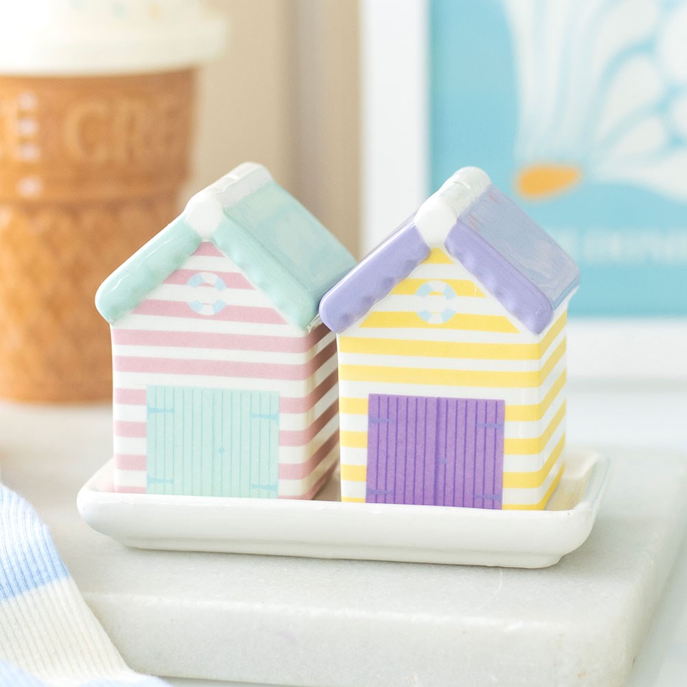 Beach Hut Salt & Pepper Shakers