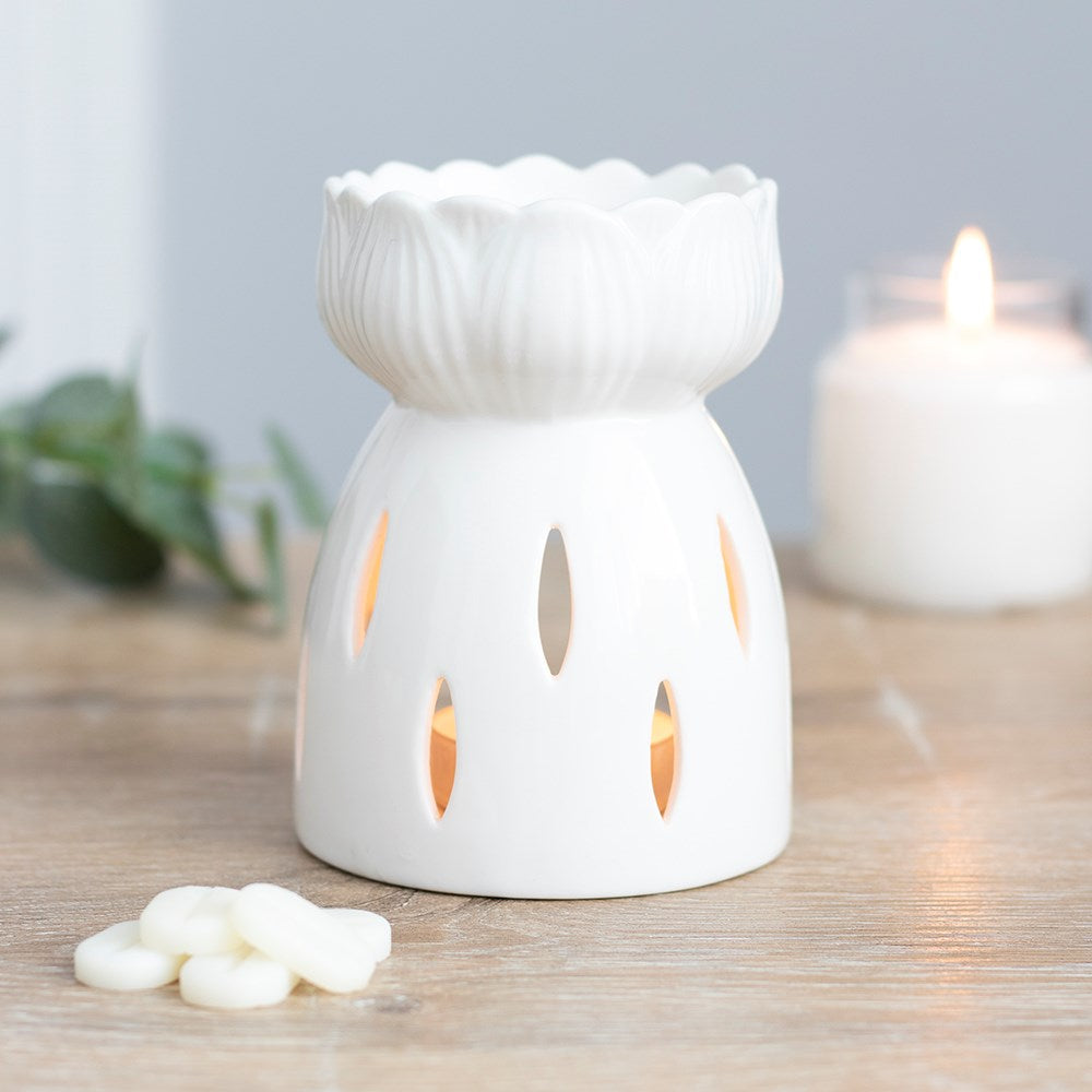 Loto Bianco | Bruciatore per cera tealight