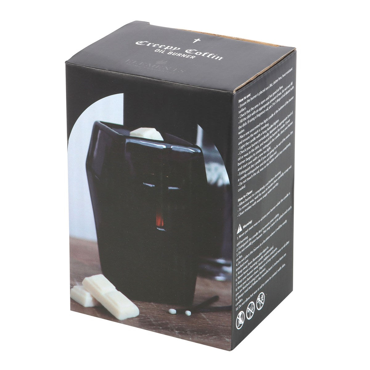 Luna crescente nera | Bruciatore per cera da appendere