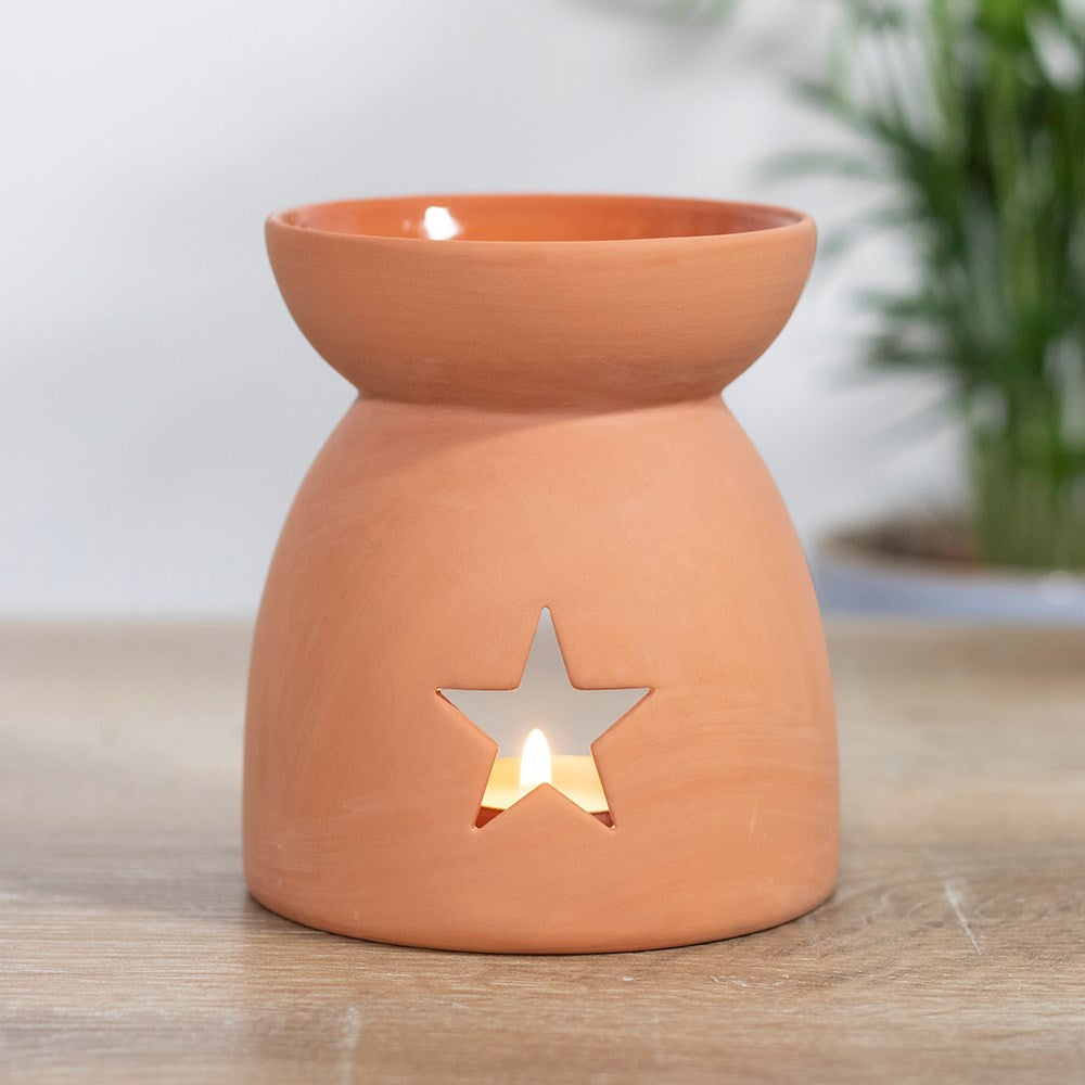 Terracotta Star | Tealight Wax Burner