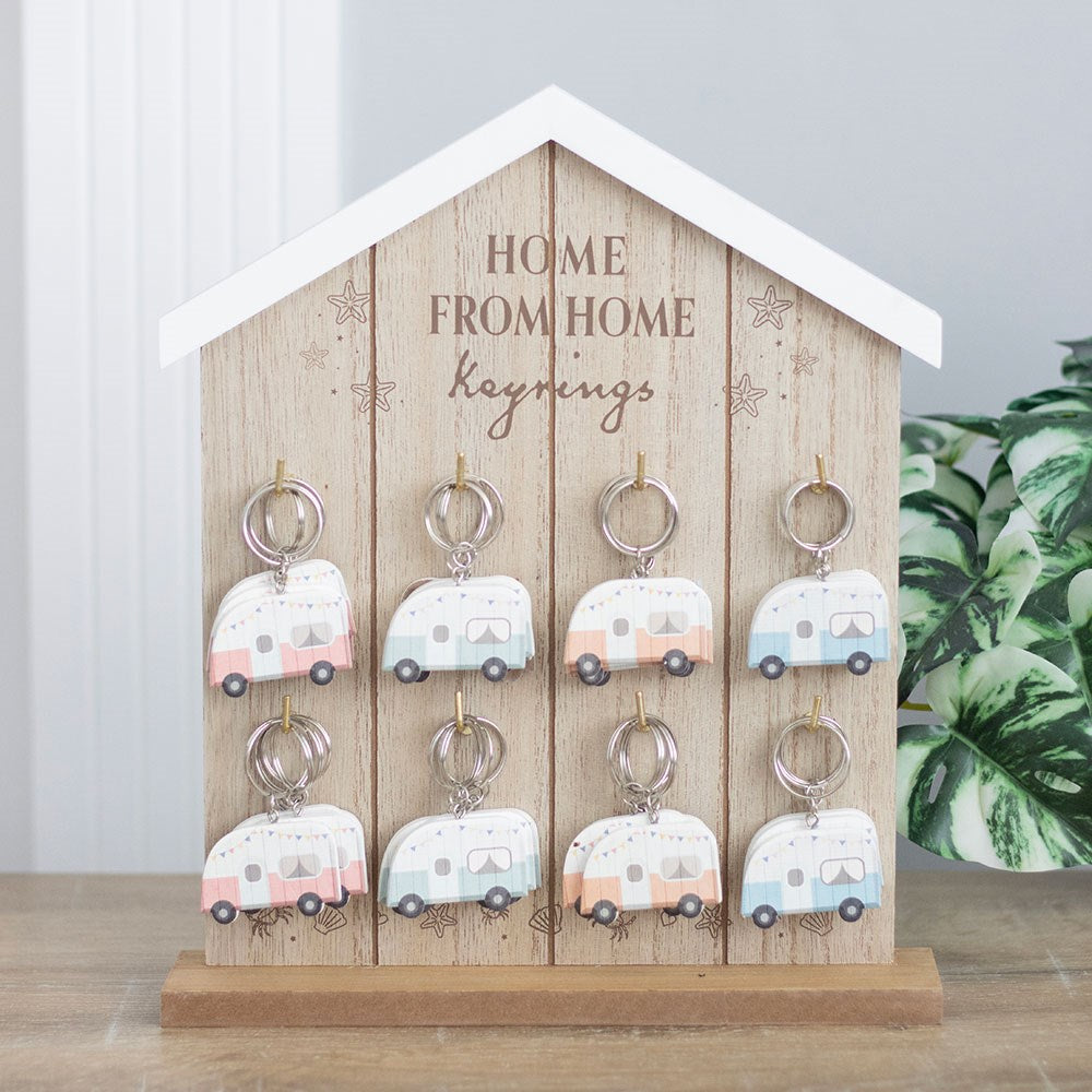 Caravan Wooden Keyring
