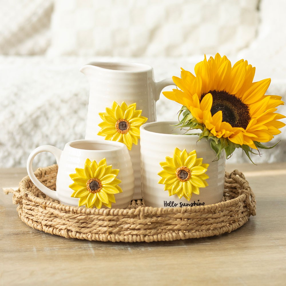 Sunflower Ceramic Jug
