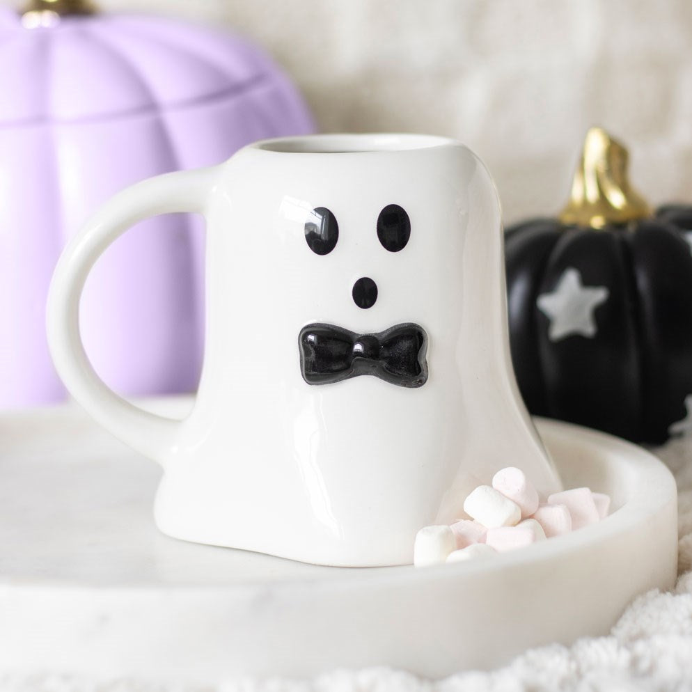 Mr Boo Tie Ghost Shaped Mug