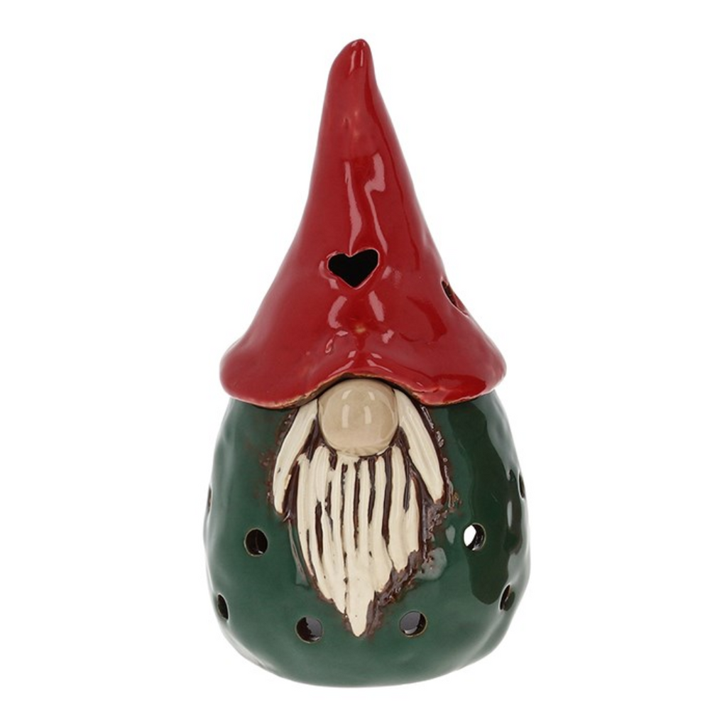 Christmas Green Gonk | Village Pottery Tealight Wax Burner
