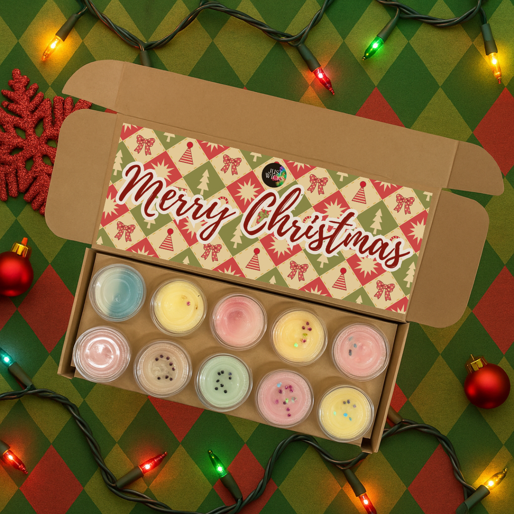 Christmas Soy Wax Melt Shot Pot Box