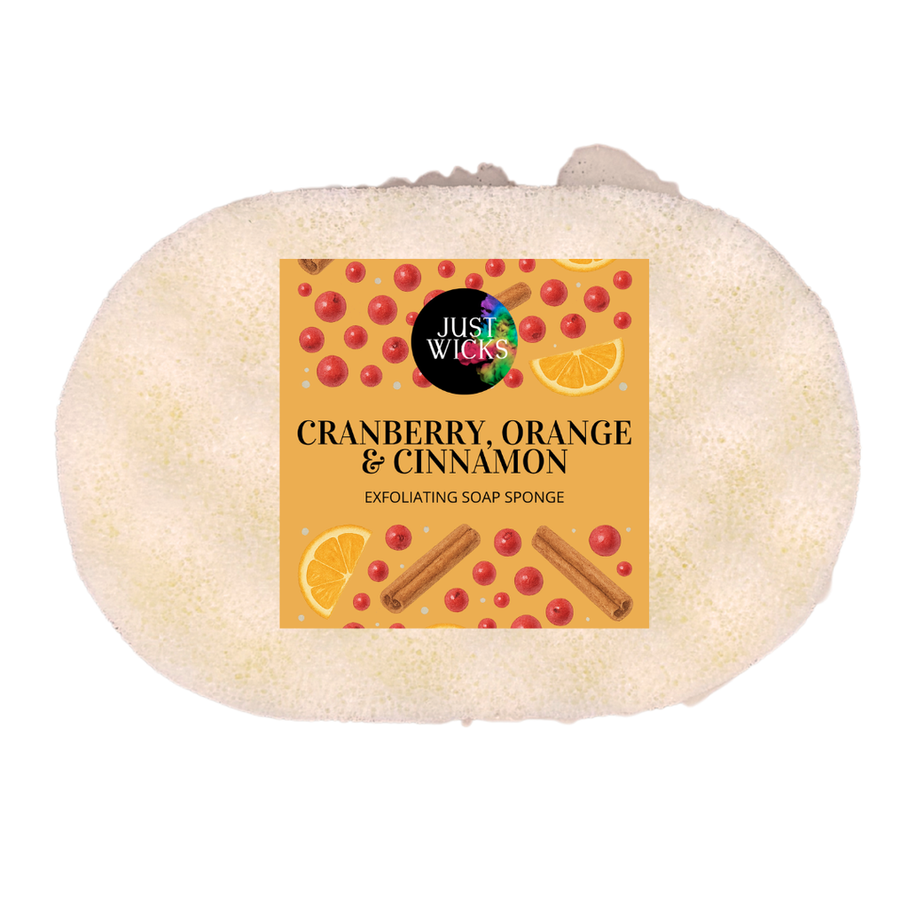 Cranberry, Orange & Cinnamon | Exfoliating Soap Sponge