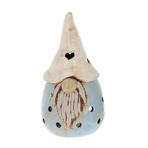Gonk blu polvere | Bruciatore per cera Tealight in ceramica del villaggio
