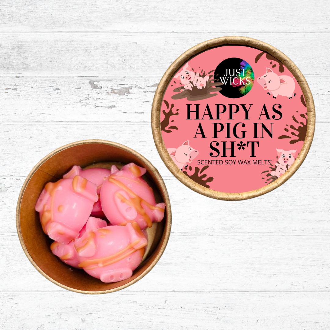 Happy As A Pig In Sh*t | Shaped Wax Melt Pots