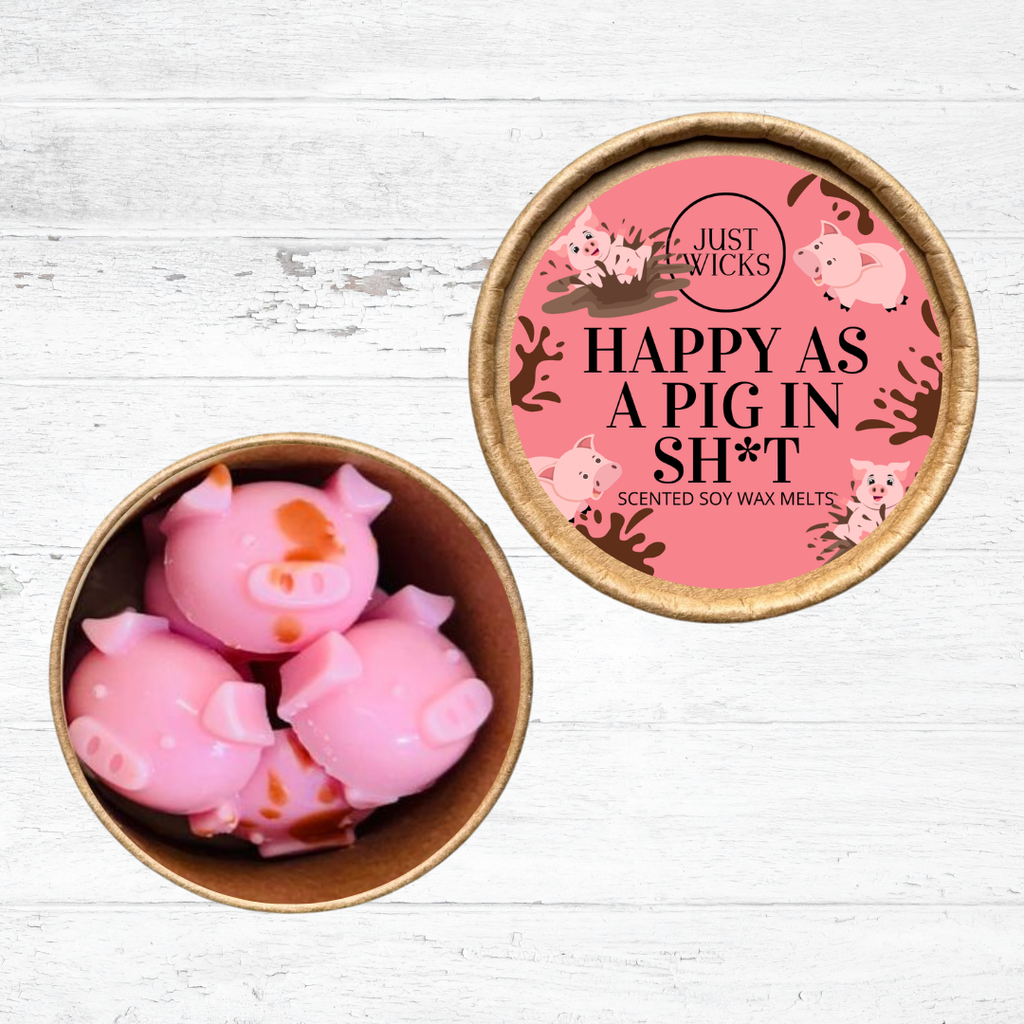 Happy As A Pig In Sh*t | Limited Edition Shaped Wax Melt Pots