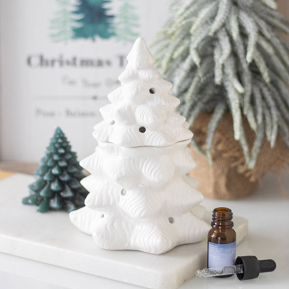 Fir Tree White | Tealight Wax Burner