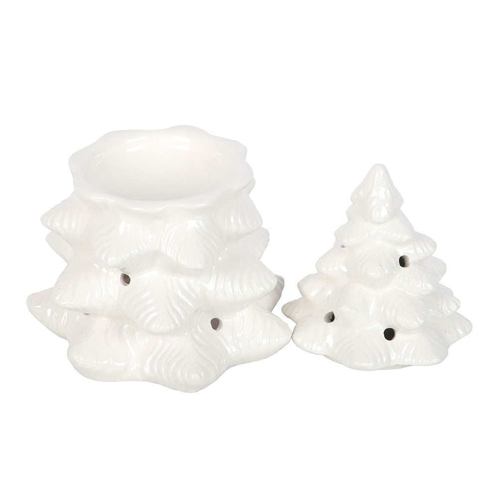Fir Tree White | Tealight Wax Burner