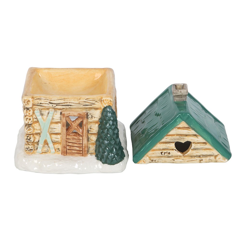 Ski Chalet Cabin | Tealight Wax Burner