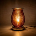 Ribbed Amber | Electric Wax Burner