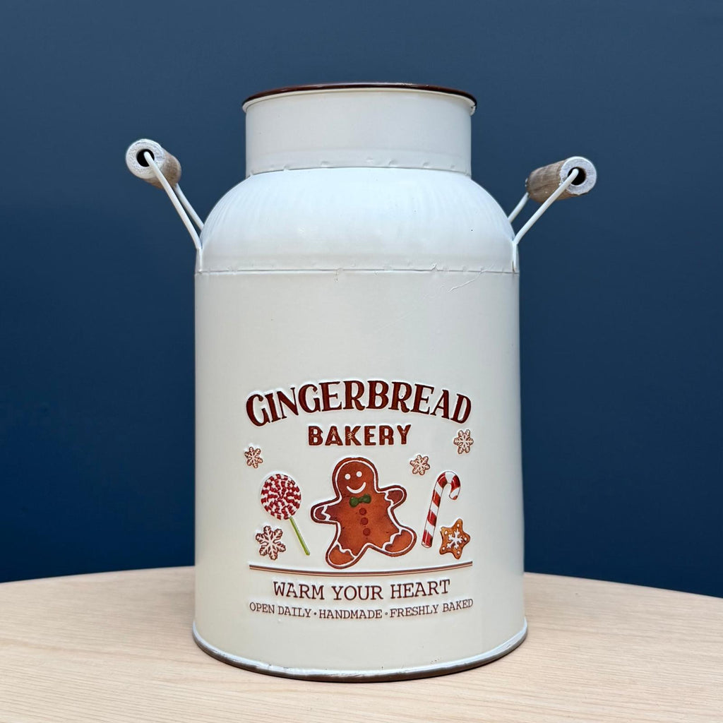 Gingerbread Metal Urn Vase