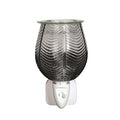 Ribbed Grey Glass | Mini Plug In Burner