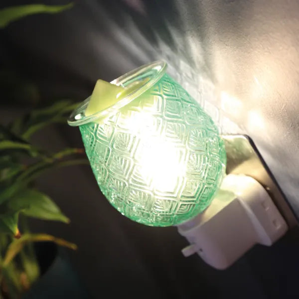 Glass Leaf Green | Mini Plug In Burner