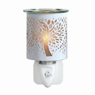 Silhouette Tree White | Mini Plug In Burner
