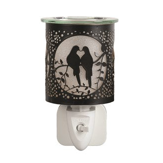 Silhouette Doves Black | Mini Plug In Burner