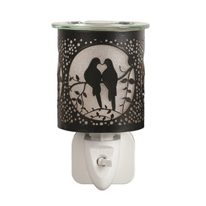 Silhouette Doves Black | Mini Plug In Burner