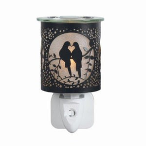 Silhouette Doves Black | Mini Plug In Burner