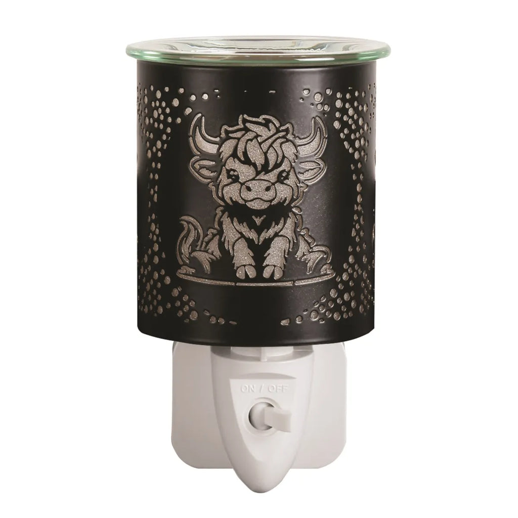 Silhouette Highland Cow Black | Mini Plug In Burner