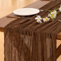 Runner da tavola in beige | Stile Boho di garza